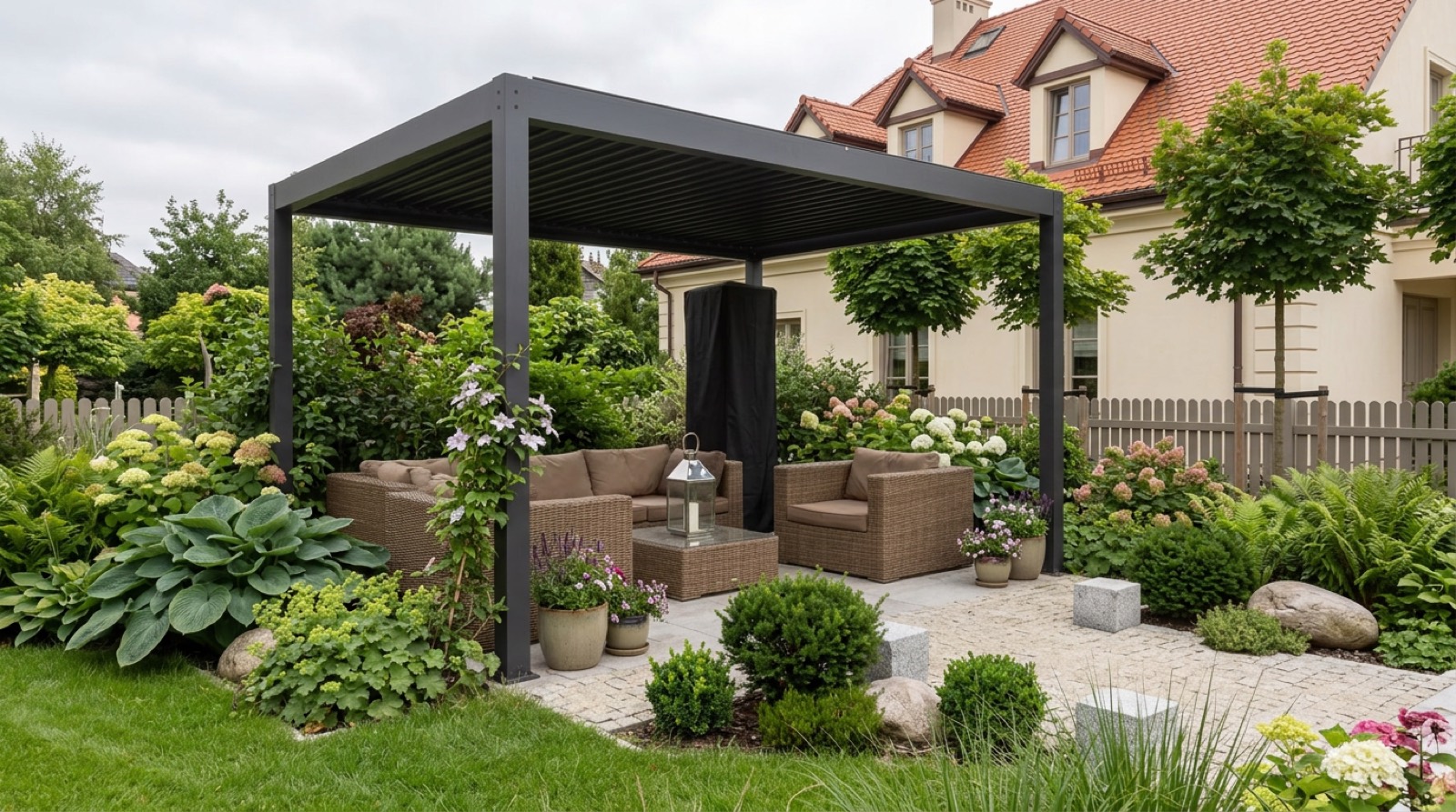 Pergola tarasowa, aluminium